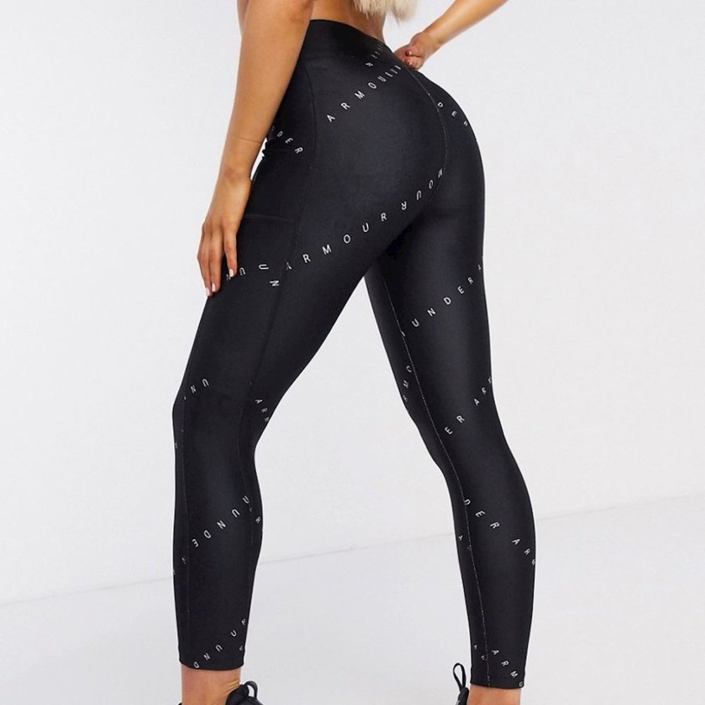 Under Armour UA HeatGear Armour Printed Ankle Crop Leggings